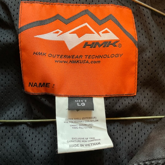 HMK Motorcycle Jacket . Red/Black . Large . New - Picture 3 of 3